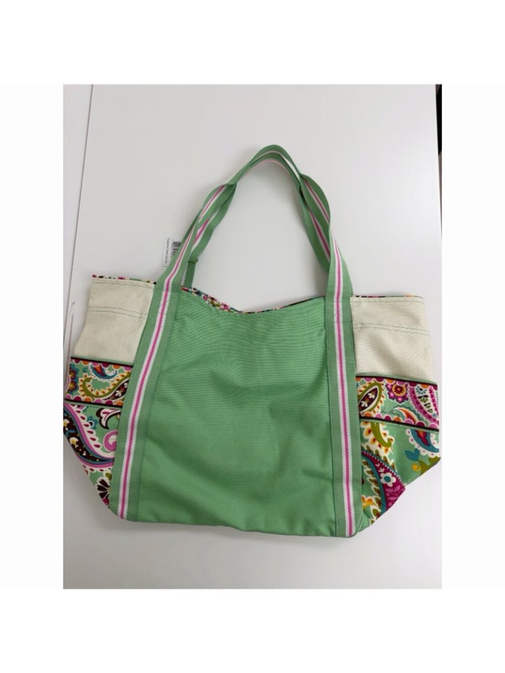 Vera Bradley Tutti Frutti Large Canvas Tote Bag NWT - Picture 13 of 14